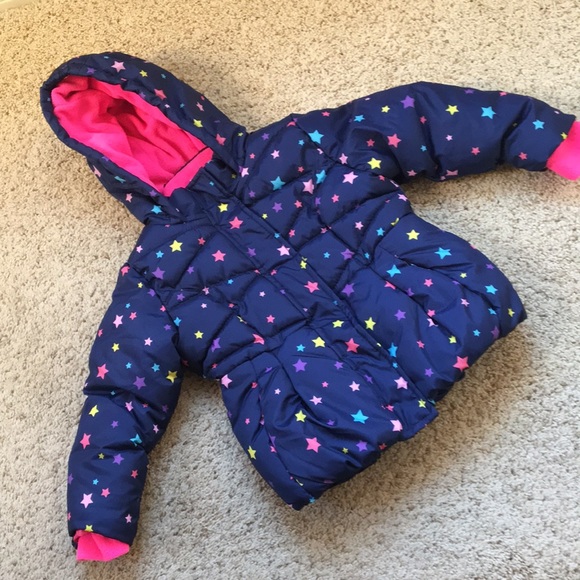 okie dokie Other - Multi-colored stars on navy, girls puffer jacket!